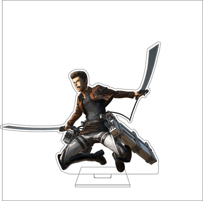 16CM Anime Attack on Titan Cosplay Acrylic Figure Stand Plate Jean Kirstein Hange Zoe Rivaille Ackerman Ornaments Gifts