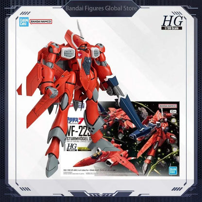 Bandai Original HG Macross 1/100 Assembly Model VF-22S Sturmvogel II Milia Jenius Mecha Collection Model Christmas Gifts Toys