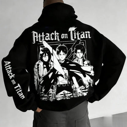 Attack on Titan Hoodie Sweatshirt Men Women Anime Graphic Jacket Casual Streetwear Cosplay Fashion Cotton Pullover winter new