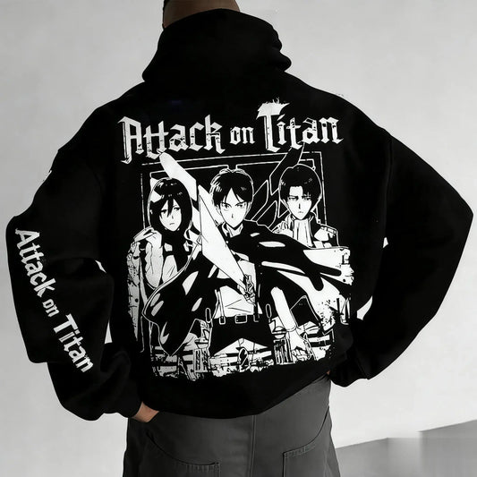Attack on Titan Hoodie Sweatshirt Men Women Anime Graphic Jacket Casual Streetwear Cosplay Fashion Cotton Pullover winter new