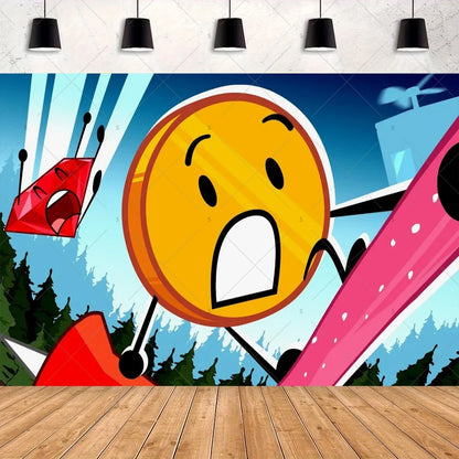 Battle For Dreaming Island Birthday Backdrop Set