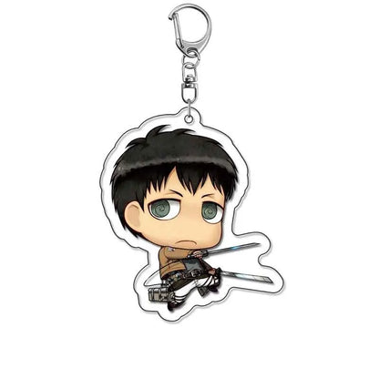 Attack On Titan Merchandise Keychain Eren Levi Hange Mikasa Armin Wings Of Freedom Fan Made Pendant Friends Girl Gift Choice