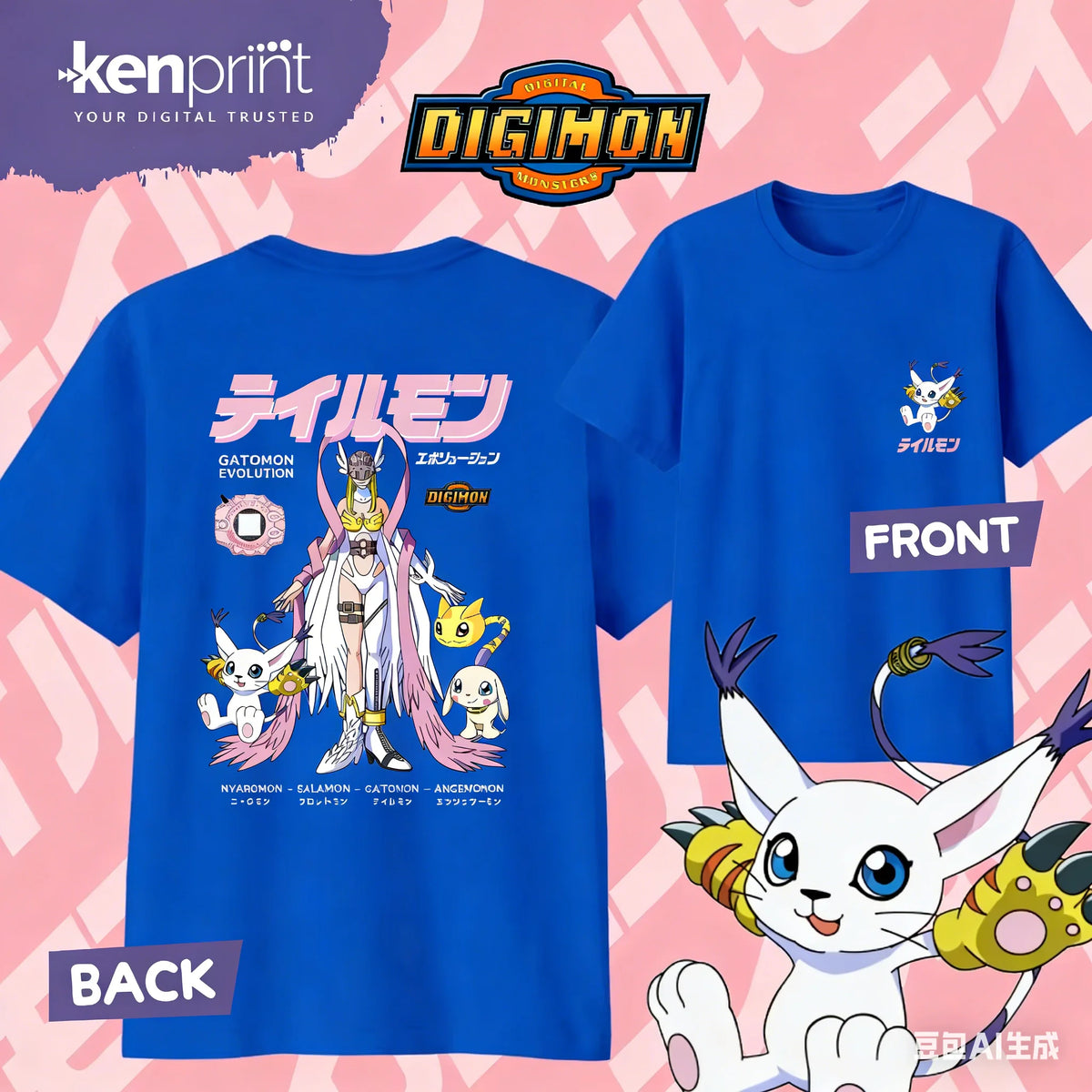 Digimon Gatomon T-Shirt