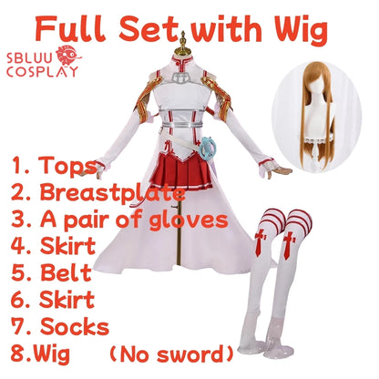 Sword Art Online Asuna Cosplay Costume