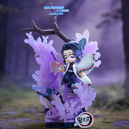 POP MART DEMON SLAYER Unwavering Resolve Arc Series Block Flgures Genuine Blind Box Doll Mystery Box Original Toys Gift