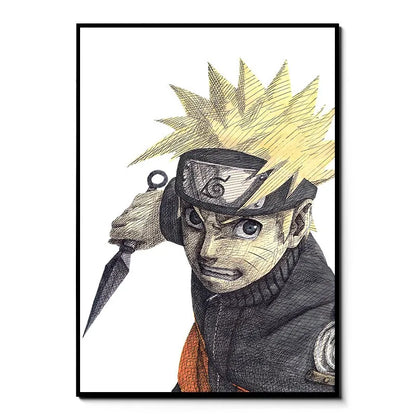Naruto Uzumaki Frameless Canvas