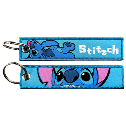Anime Girls Embroidery Keychain