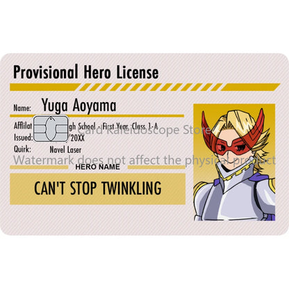My Hero Academia Student ID Card Sticker
