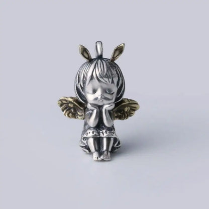 Anime Mecha Girl Pendant Necklace