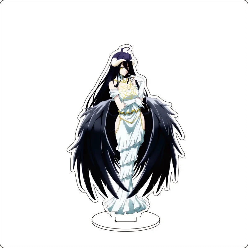 Anime Overlord Acrylic Stand Ornaments Ainz Ooal Gown Shalltear Bloodfallen albedo Cocytus Figure Stand Halloween Gifts