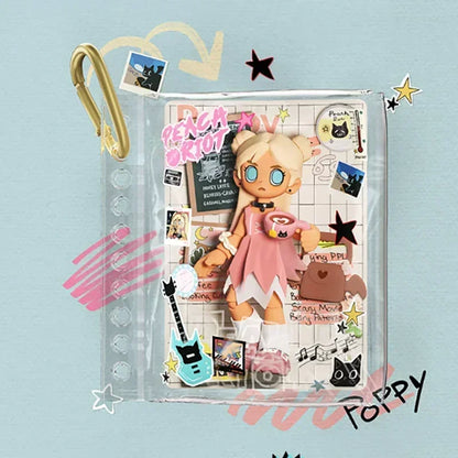POPMART Peach Riot Carry The Music Series Block Pendant Blind Box Original Toys Mystery Box Doll Cute Anime Figure Ornament Gift