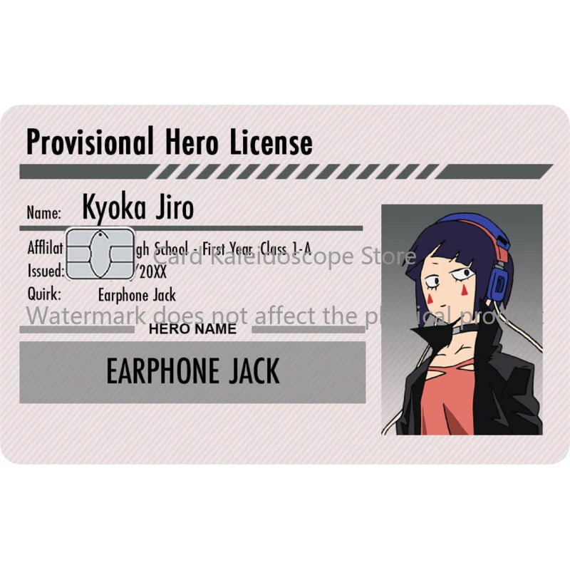 My Hero Academia Student ID Card Sticker