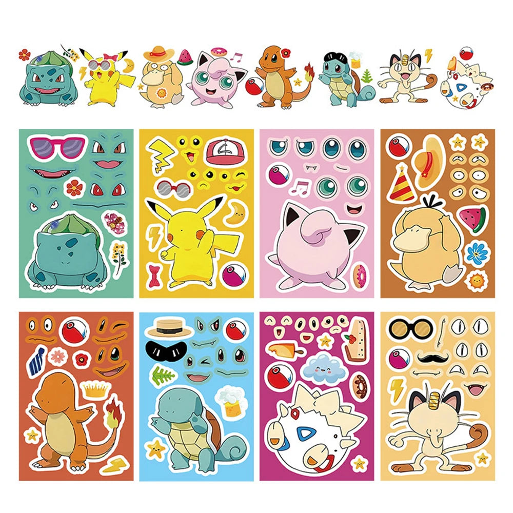 Pokemon Pikachu Puzzle Stickers