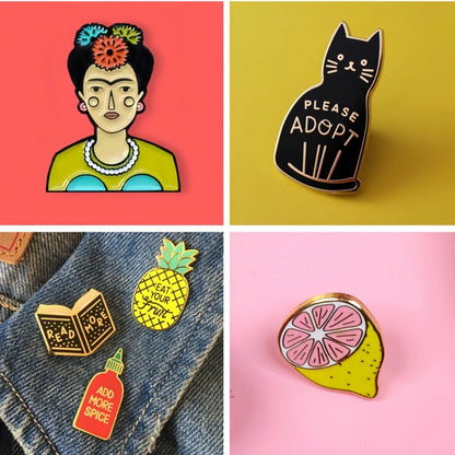Custom Enamel Pin Diy Brooch Pin Make Anime Metal Coin On Backpack Personalized Women's Brooch On Clothes Decor Accessories