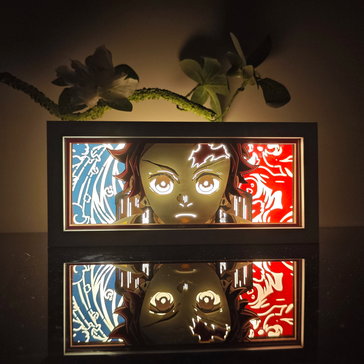 Anime Paper Carved LED Lamp