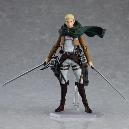 Figma 446 Attack On Titan Erwin Smith In Stock Anime Action Figure Collectible Model Toy For Fans Desktop Decoration
