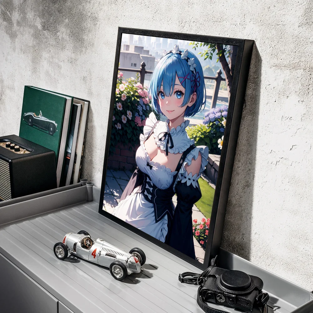 Re:Zero Rem Retro Poster