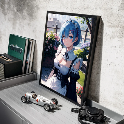 Re:Zero Rem Retro Poster