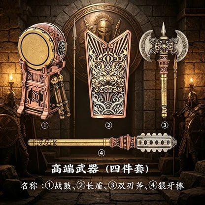 Original Logo 2026 New Big Player Series Long Shield Ancient Shield Model Ornament Desktop Decoration Creative Gift and Action
