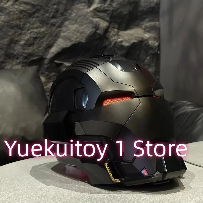 Wearable Iron Man Mk5 Helmet Toy with Arm Cannon Role Play Gift for Fans Transformers Bumblebee & Green Goblin Designs