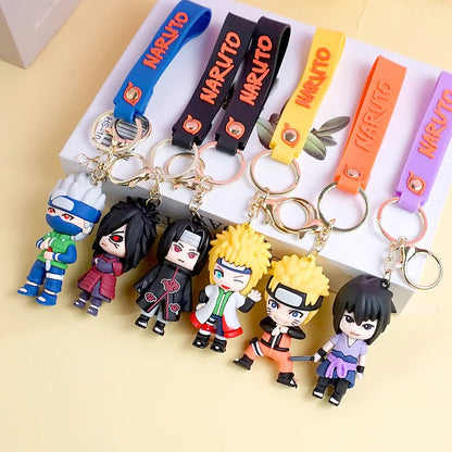 Naruto cartoon Keychain Hatake Kakashi Character Keychain cartoon Pendant Bag Car Key Decorations Gifts for Fans.