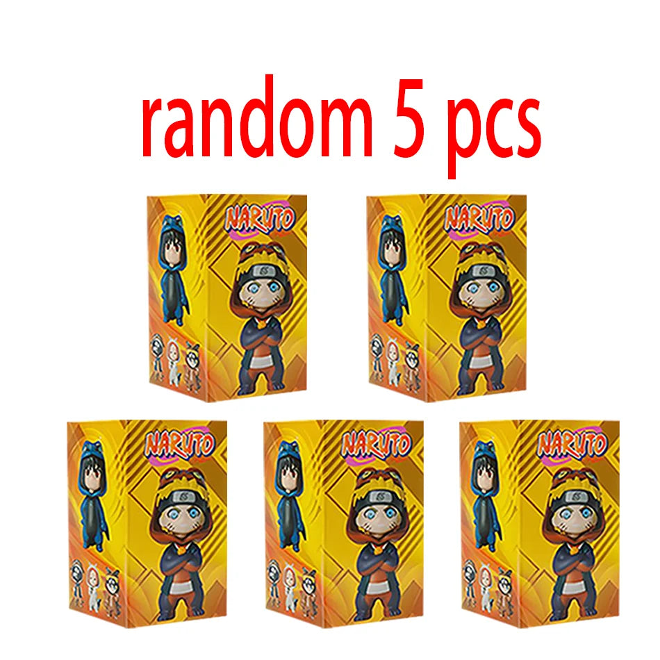 1-9Pcs Naruto Blind Box Figures Model Ornament Anime Uchiha Sasuke Sakura Cosplay Action Figurine Model Toys Decorations Gifts