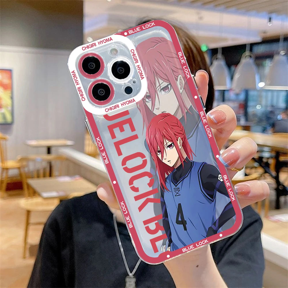Blue Lock Transparent Phone Case