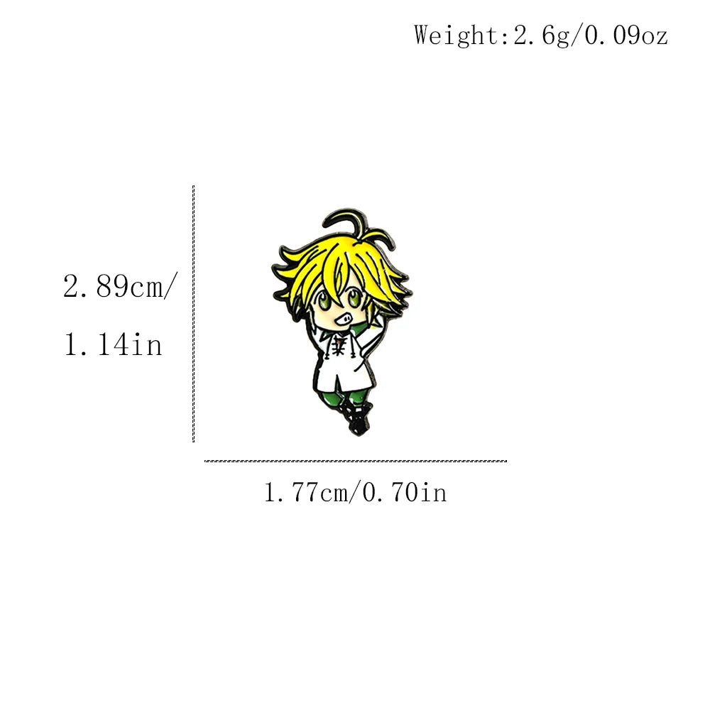 The Seven Deadly Sins Brooch Set