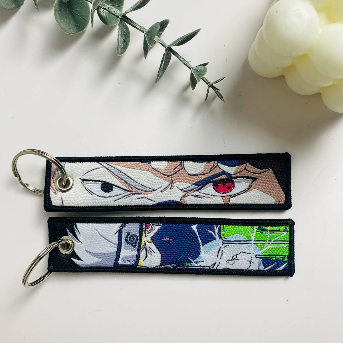 Anime Character Embroidered Keychain