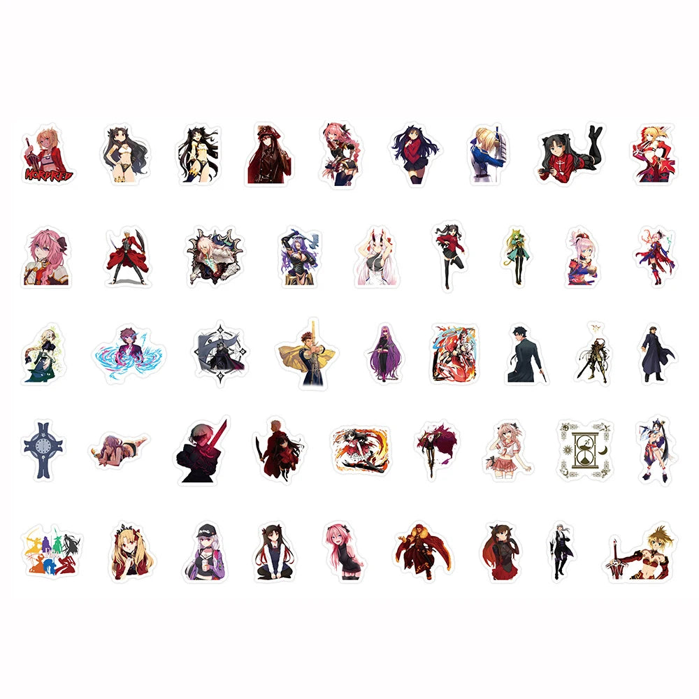 10/30/50/100pcs Emiya Shirou Fate Stickers Matou Sakura Stay Night Sticker Notebook Skateboard Laptop Tohsaka Rin Anime Decals