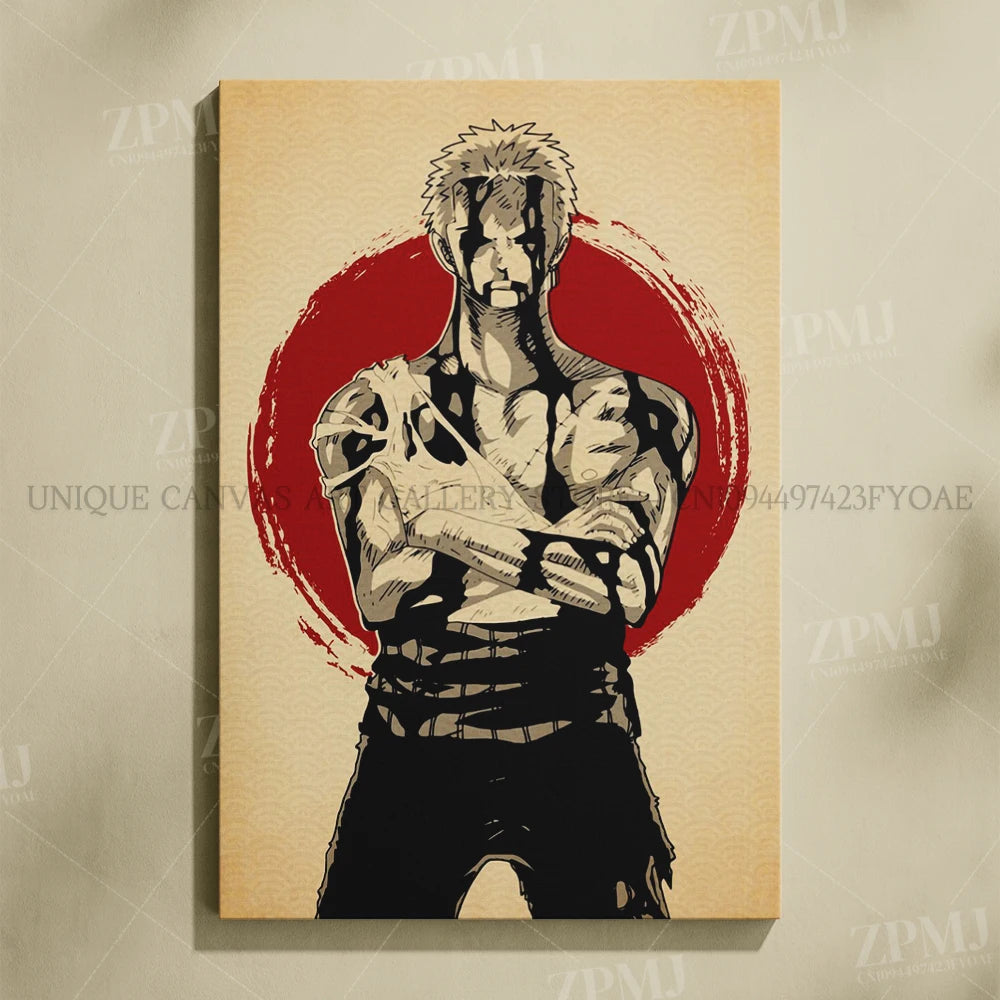 One Piece Monkey D. Luffy Canvas Poster