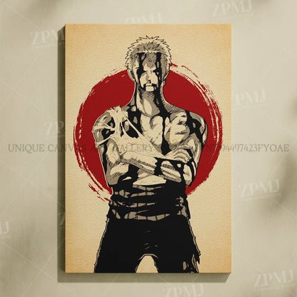 One Piece Monkey D. Luffy Canvas Poster
