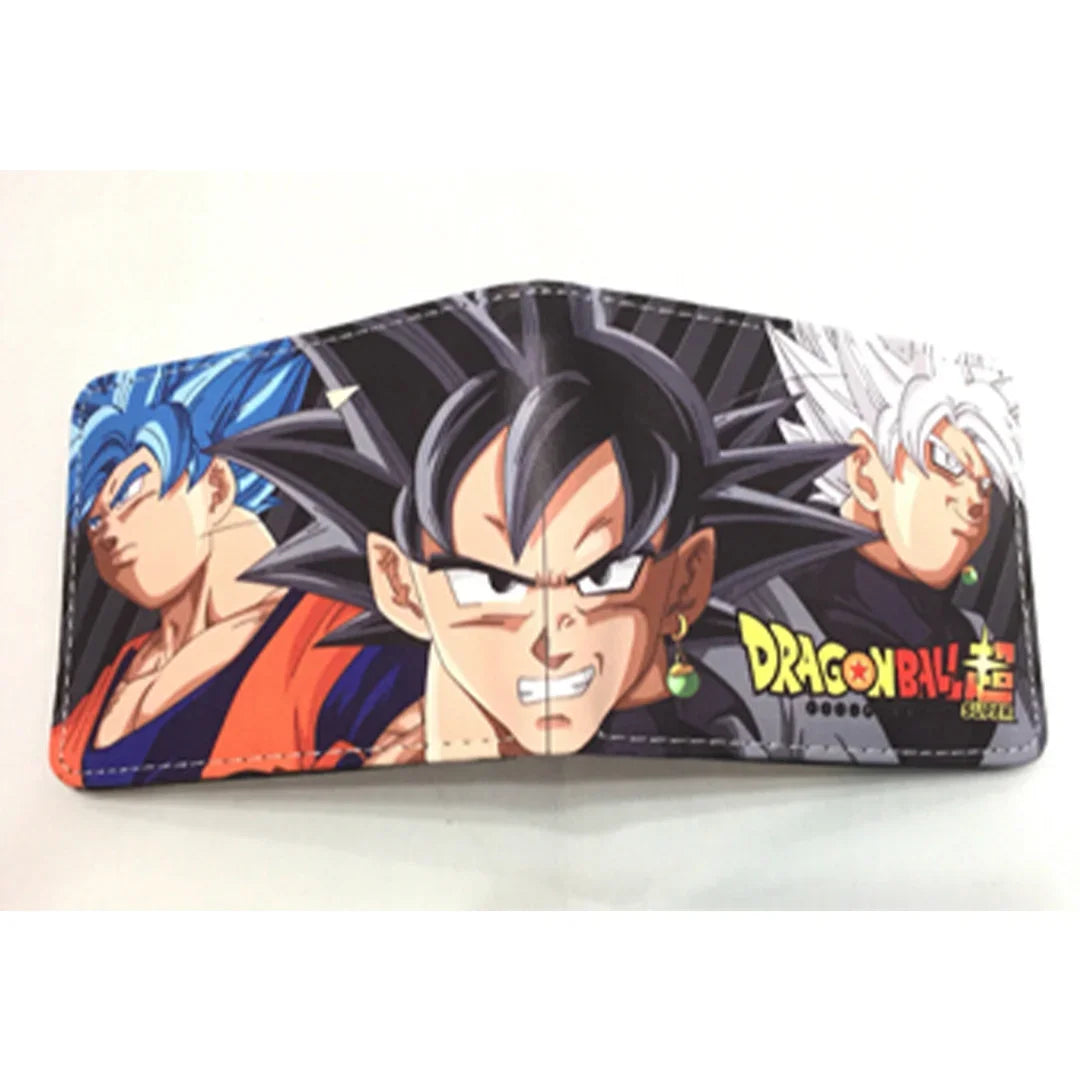 Dragon Ball Son Goku Multifunctional Card Purse Cartoon PU Wallet Personality Creativity Simple Foldable Coin Boy Birthday Gift