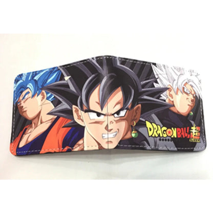Dragon Ball Son Goku Multifunctional Card Purse Cartoon PU Wallet Personality Creativity Simple Foldable Coin Boy Birthday Gift