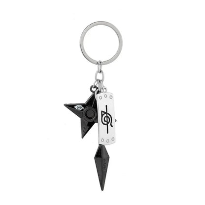 Hot Anime Konoha Necklace Akatsuki Red Cloud Pendant Uzumaki Anime Accessories Keychain Cosplay Akatsuki Itachi Cartoon Jewelry