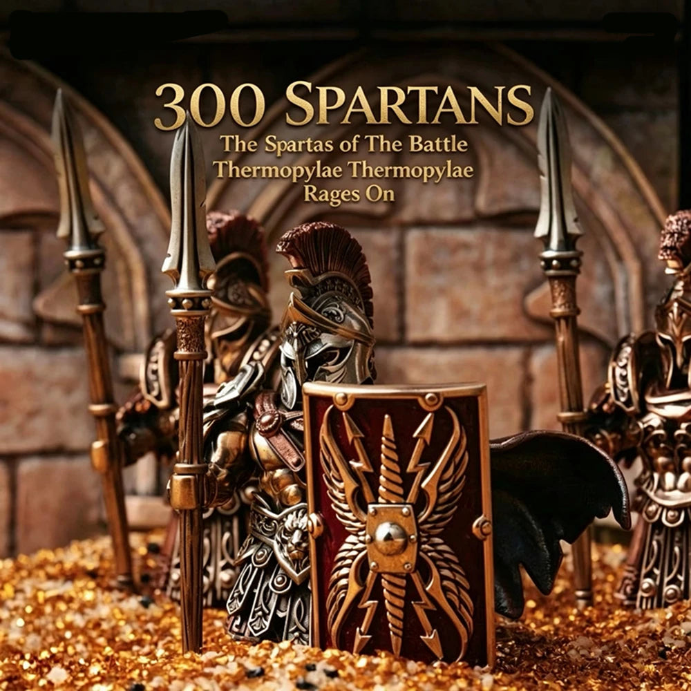 Original Logo 2026 Strong Magnetic Detachable Assembly Spartan Warrior Figure Collectible Desktop Ornament Office Decoration