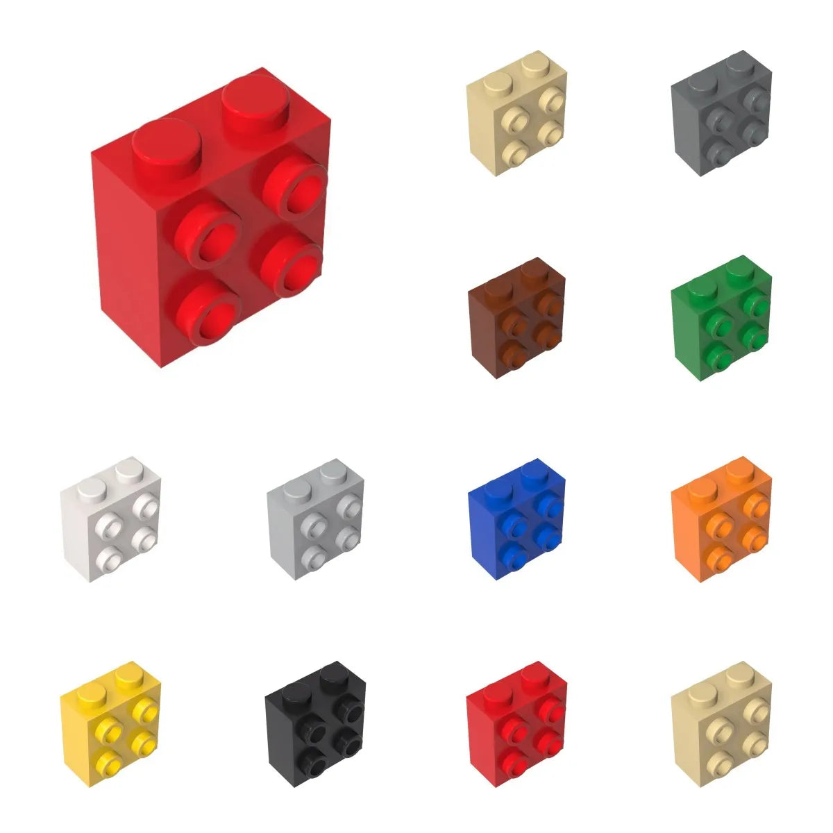 50pcs 22885 Modified 1x2x1 2/3 with Studs on 1 Side Building Block Toy Compatible Educational Creative Size Gift DIY MOC