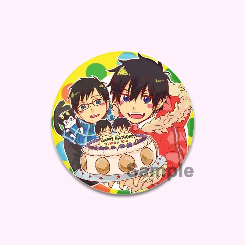 Blue Exorcist Okumura Rin Brooch Pins