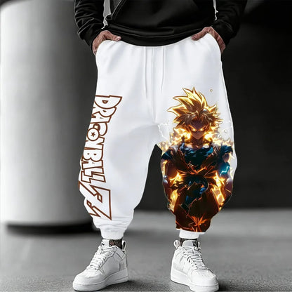 Unisex Pure Cotton Pants Dragon Ball Son Goku 2026 Summer New Product Harajuku Anime Print American Hip-hop Loose Casual Pants