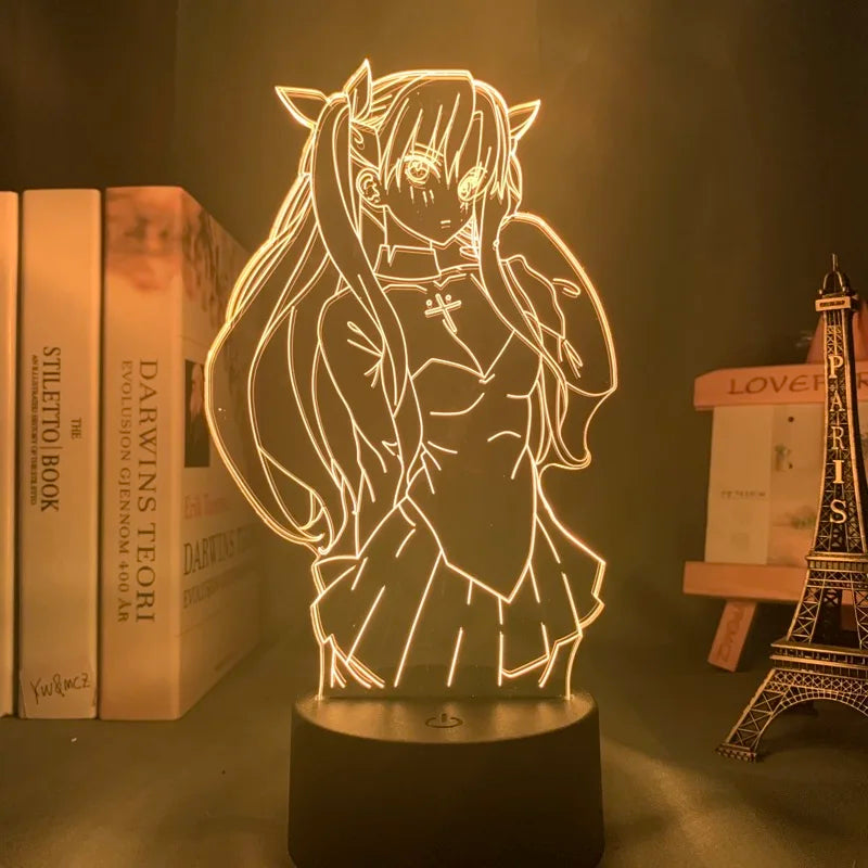 Anime 3d Light Fate Stay Night Saber for Bedroom Decor