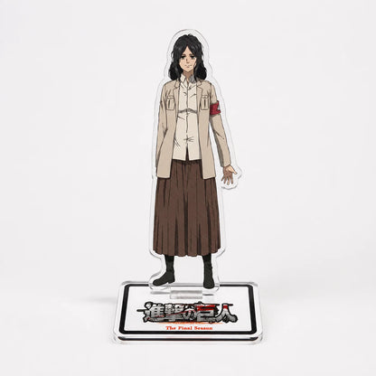 Attack On Titan Character Acrylic Stand Model Plate Anime Desktop Display Collectible Fan Gift Accessories Keychain Cartoon