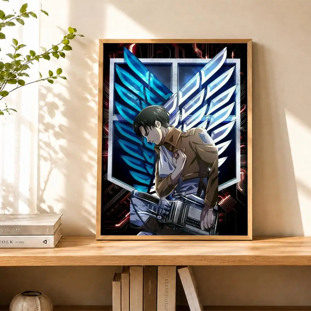 Levi Ackerman Attack On Titan Poster Water Proof Paper Print Room Decor Stickers Art Wall Decor Living Room