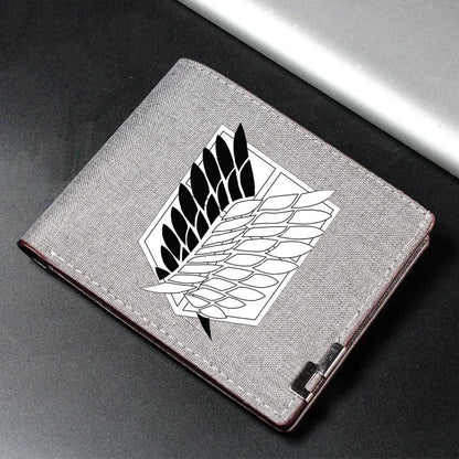 Anime Shingeki No Kyojin/Attack on Titan Cosplay Wallet Coin Purse Multi-card Bit High Appearance Level Exquisite Delicacy Gift