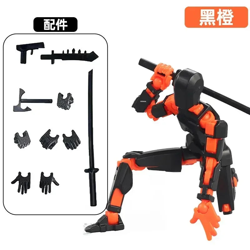 3D Printed Multi-Jointed Movable Shapeshift Robot Action Figure with Full Articulation for Stop Motion Animation 5 Action Figure
