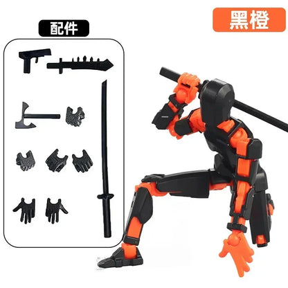3D Printed Multi-Jointed Movable Shapeshift Robot Action Figure with Full Articulation for Stop Motion Animation 5 Action Figure