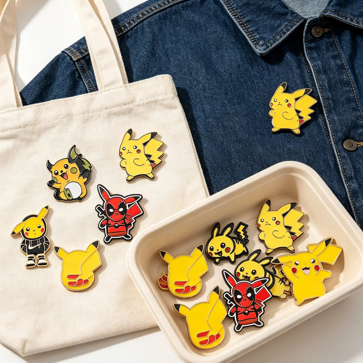 Pikaichue Character Enamel Pin