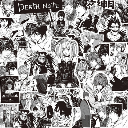 10/30/65pcs Japan Classic Anime Death Note Stickers Toy DIY Computer Luggage Phone Bike Waterproof Cool Cartoon Sticker for Kids