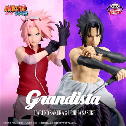 In Stock 100% Original Bandai Banpresto Grandista Naruto Shippuden Haruno Sakura uchiha Sasuke Ornaments Figure Model