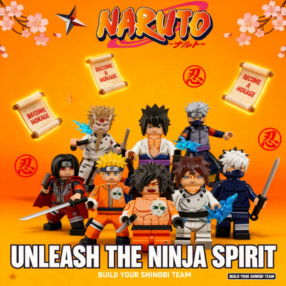 Naruto Sasuke Itachi Kakashi Jiraiya Tsunade Obito Indora Anime Uchiha Mini Blocks Figure WM6155 WM6154 WM6153 Collectible Man