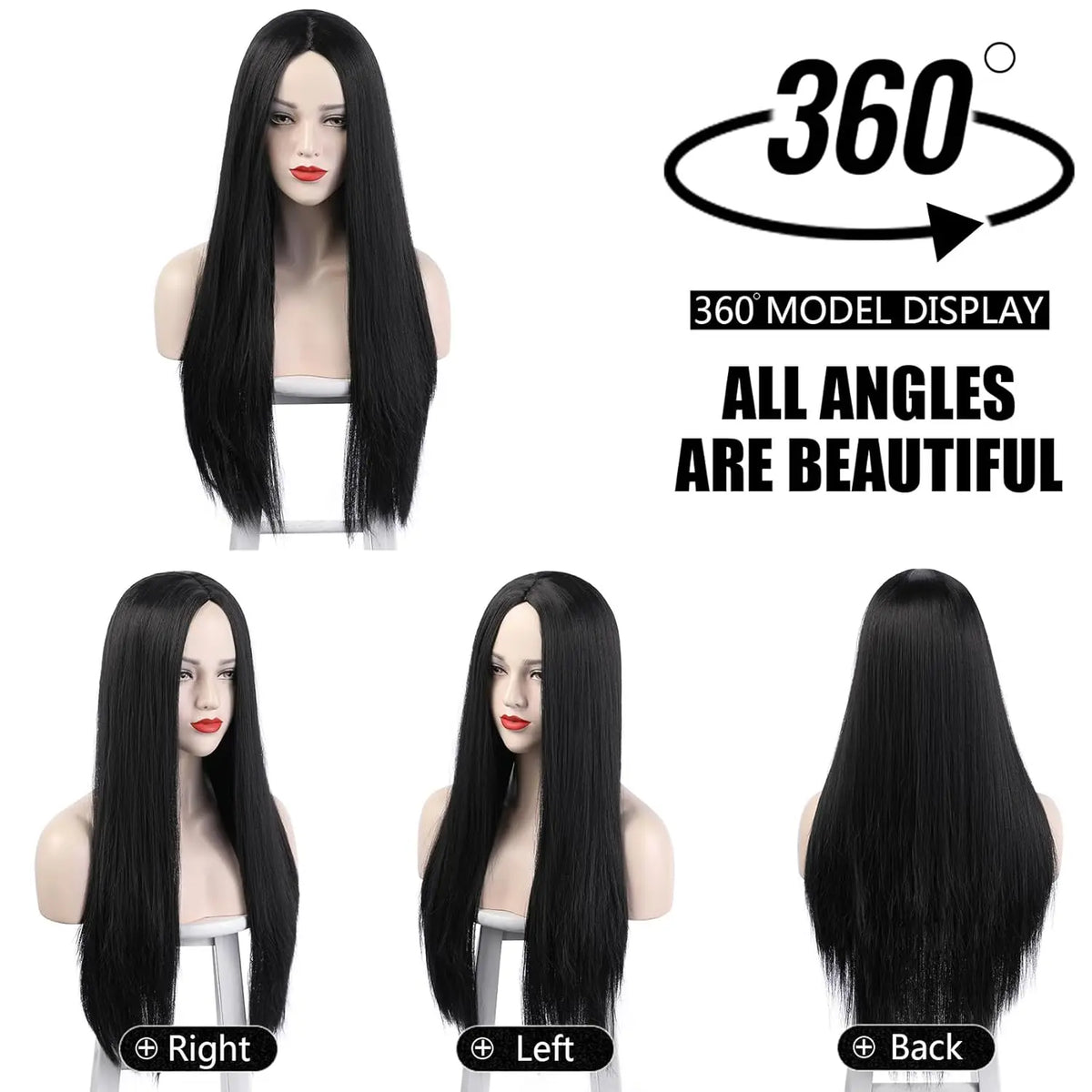 The Addams Family Morticia Wig
